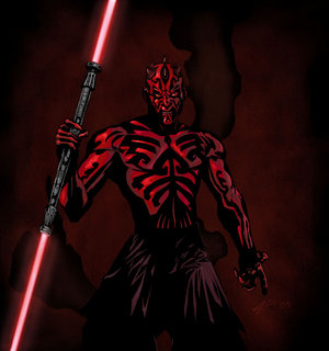 Darth Maul s tyčí